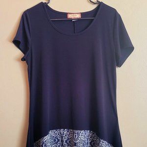 C'EST LA VIE paisely detail womens fashion top